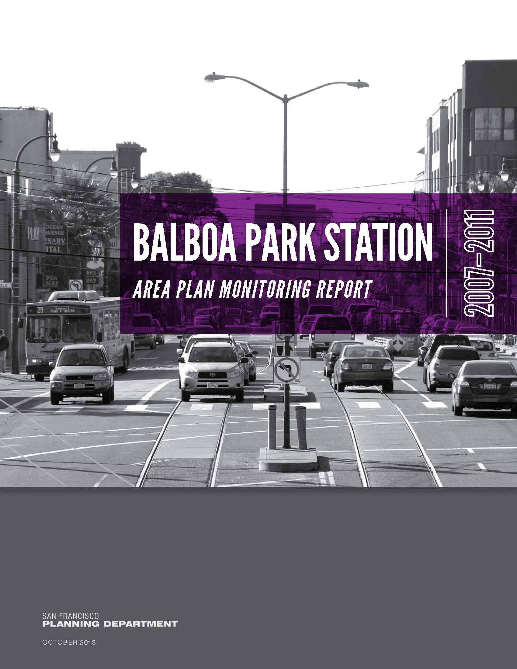 Cover Image for the Balboa Park Station Area Plan Monitoring Report