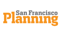 San Francisco Planning logo in grey and orange